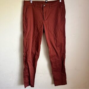 Lululemon Men's Rust orange dress Pants size 34